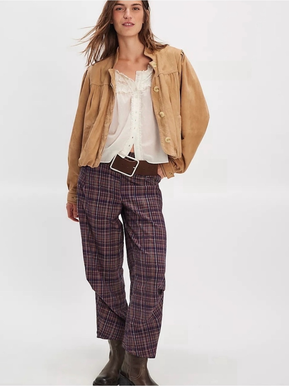 Free People Nice Choice Pull-On Trousers ~ NWOT - Picture 2 of 3